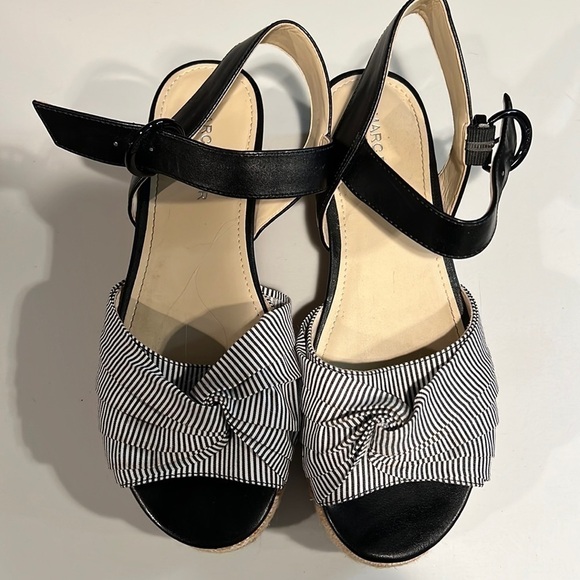 Marc Fisher Shoes - Mark Fisher Flinn Wedge Sandals, Size 7